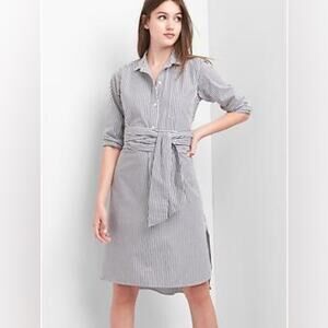 GAP Wrap Tie Belt Shirt Dress with Pockets